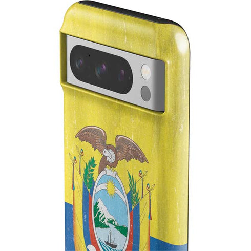 Ecuador Flag Distressed Google Pixel 8 Pro Impact Case